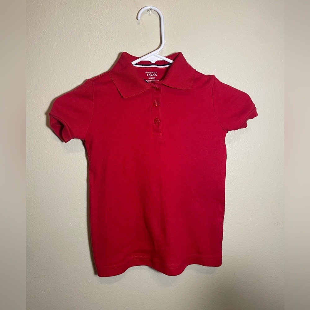 French Toast Red Uniform Shirt Kids (6/6x)